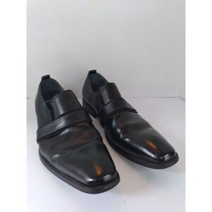 Men's Black Leather Loafers